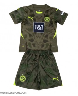 Günstige Borussia Dortmund Torwart Auswärts Trikotsatzt Kinder 2024-25 Kurzarm (+ Kurze Hosen)